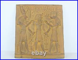 Ancienne Egypte Antique Rare Stèle Anubis et Ramsès II et Horus
