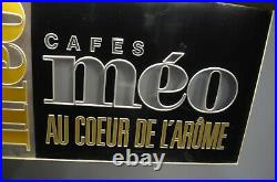 Ancienne Enseigne Pub Eclairee De Cafe Bar Bistrot Meo Publicitaire Affiche