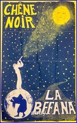 Ancienne affiche originale théâtre Avignon chêne noir La Befana Gérard GELAS