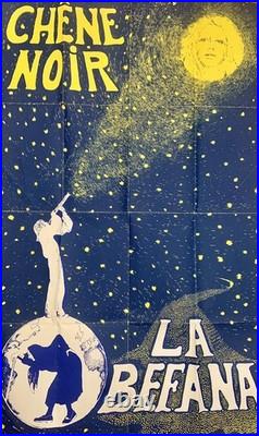 Ancienne affiche originale théâtre Avignon chêne noir La Befana Gérard GELAS