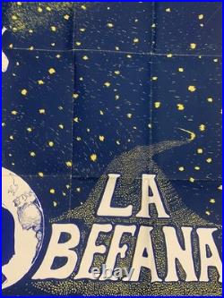 Ancienne affiche originale théâtre Avignon chêne noir La Befana Gérard GELAS