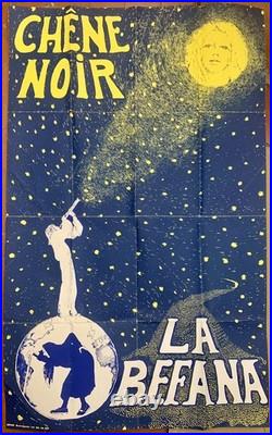 Ancienne affiche originale théâtre Avignon chêne noir La Befana Gérard GELAS