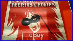 Ancienne affiche poster authentique Folies Bergère Gyarmathy 1950