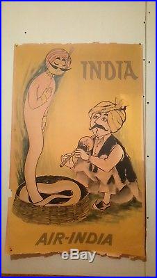 Ancienne affiche publicitaire Air India