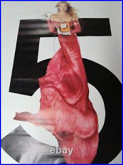 Ancienne affiche publicitaire JEAN-PAUL GOUDE. CHANEL N° 5. 2000 Estella Warren