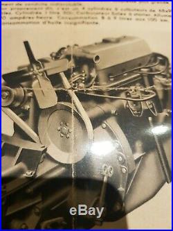 Ancienne authentique et rare affiche Citroen Traction avant 7cv de 1934