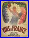 André GALLAND Vins de France, affichette cartonnée originale datée 1937