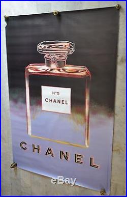 Andy Warhol / Chanel N°5. / Noir-Parme/ Grand Format. 47 x 63