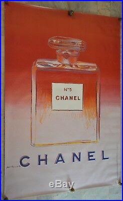 Andy Warhol / Chanel N°5. / Orange-Parme/ Grand Format. 47 x 63