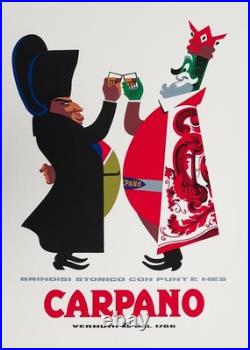 Armando Testa, 1960s Carpano (Napoleone) Original affiche c. A. Cm 100 x 70