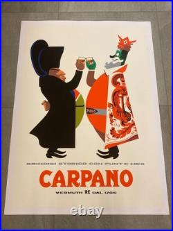 Armando Testa, 1960s Carpano (Napoleone) Original affiche c. A. Cm 100 x 70