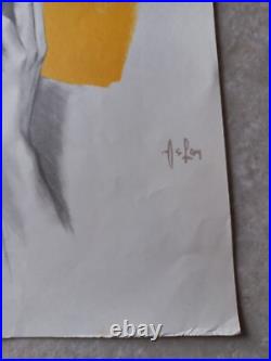 Aslan Lot De 5 Affiches / Posters Dessins Au Crayon Papier Sur Fond Couleur