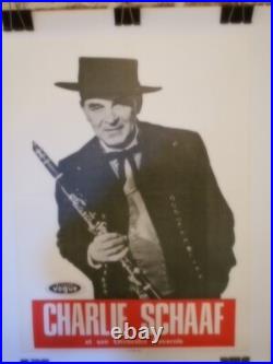 Authentique Affiche Ancienne Charlie Schaff Et Son Orchestre Bavarois