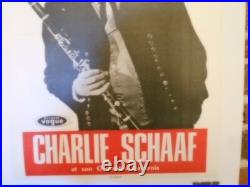 Authentique Affiche Ancienne Charlie Schaff Et Son Orchestre Bavarois