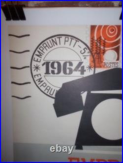 Authentique Affiche Ancienne Emprunt 5% Ptt 1964