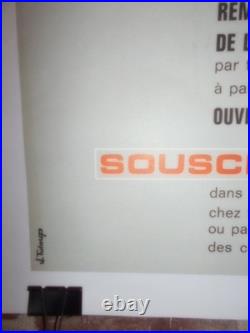 Authentique Affiche Ancienne Emprunt 5% Ptt 1964