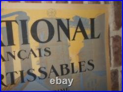 Authentique Affiche Ancienne Emprunt National Banque De France Mars 1920