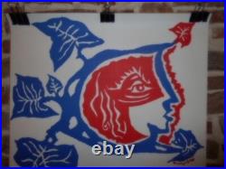 Authentique Affiche Ancienne Exposition Lurcat Du 7 Janvier Au 15 Fevrier 1976