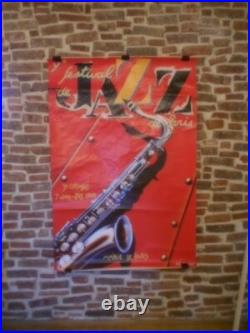 Authentique Affiche Ancienne Festival De Jazz En 1988