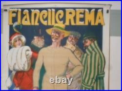 Authentique Affiche Ancienne Flanelle Rema