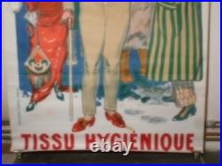 Authentique Affiche Ancienne Flanelle Rema