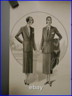 Authentique Affiche Ancienne Mode Feminine Vers 1930