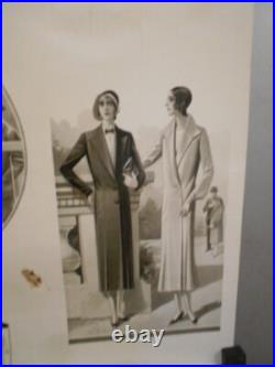 Authentique Affiche Ancienne Mode Feminine Vers 1930