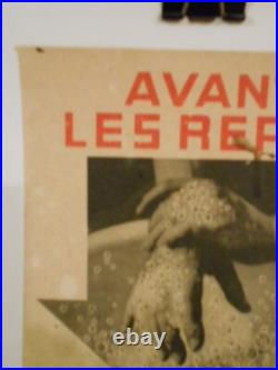 Authentique Affiche Ancienne Originale Avant Les Repas Pour Votre Sante