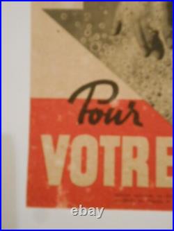 Authentique Affiche Ancienne Originale Avant Les Repas Pour Votre Sante