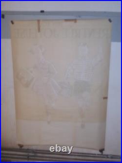 Authentique Affiche Ancienne Rentree Joyeuse