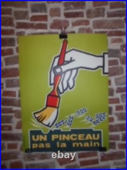 Authentique Affiche Ancienne Securite
