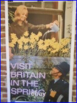 Authentique Affiche Ancienne Visit Britain In The Spring
