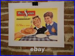 Authentique Affiche Ancienne William Saurin