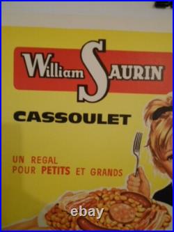 Authentique Affiche Ancienne William Saurin