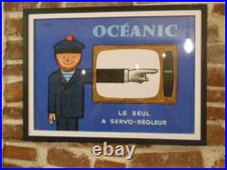 Authentique Affiche Originale Entoilee Et Encadree