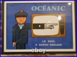 Authentique Affiche Originale Entoilee Et Encadree