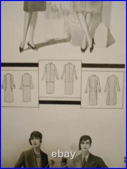 Authentique Gravure Ancienne Mode Feminine Vers 1930