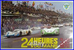 Auto 24 Heures du Mans juin 1970 AFFICHE ORIGINALE ANCIENNE /AF6