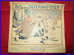 BAL de L'INTERNAT 1921 1922 -1923 / 3 cartes invitation affichette