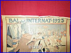 BAL de L'INTERNAT 1921 1922 -1923 / 3 cartes invitation affichette