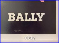 BALLY Shoes Poster, Bernard Villemot Original Linen-Backed Vintage Advertising