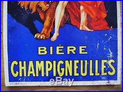 BIERE CHAMPIGNEULLES Pub ancienne vers 1930 signé Paul MOHR n°2