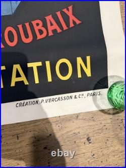 BISCOTINES UNION Affiche originale Litho 1905 CAPPIELLO 104x14