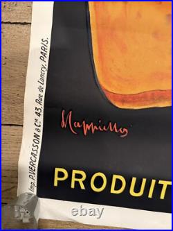 BISCOTINES UNION Affiche originale Litho 1905 CAPPIELLO 104x14