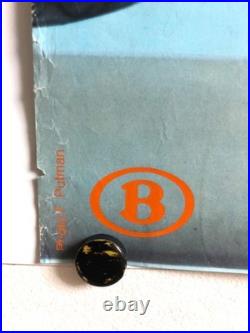 Belgique Bruxelles Capitale Européenne Affiche Originale C. 1960