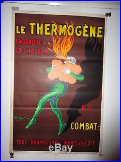 Belle affiche ancienne par Cappiello Ouate Thermogne theme pharmacie