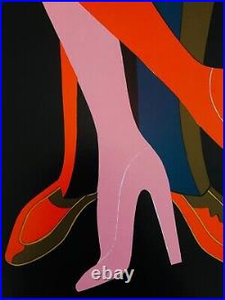 Bernard Villemot, c. A. 1980s Bally (Chaussures) Original Vintage Affiches On