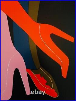 Bernard Villemot, c. A. 1980s Bally (Chaussures) Original Vintage Affiches On