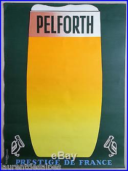 Bière Pélican Pelforth France Affiche ancienne/original french beer poster 70