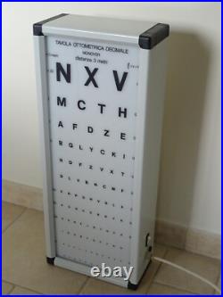 Borne de lunetier ophtalmo échelle MONOYER OPTICIEN art populaire lunette